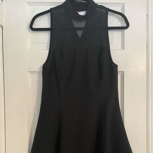 MINKPINK black sheet mock neck mini dress
